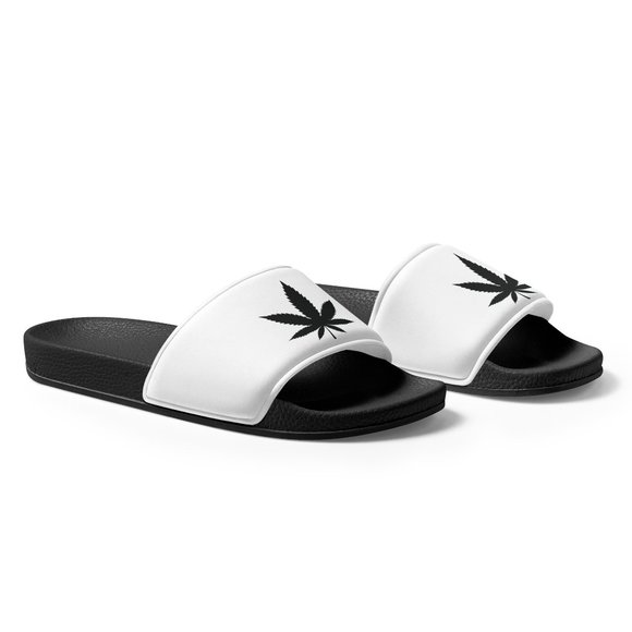 Cannabis Slide Sandals (Customizable) - Picture 7 of 10